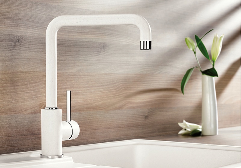 Смеситель Blanco Mili Silgranit белый - Купить в России, 525127, 523107